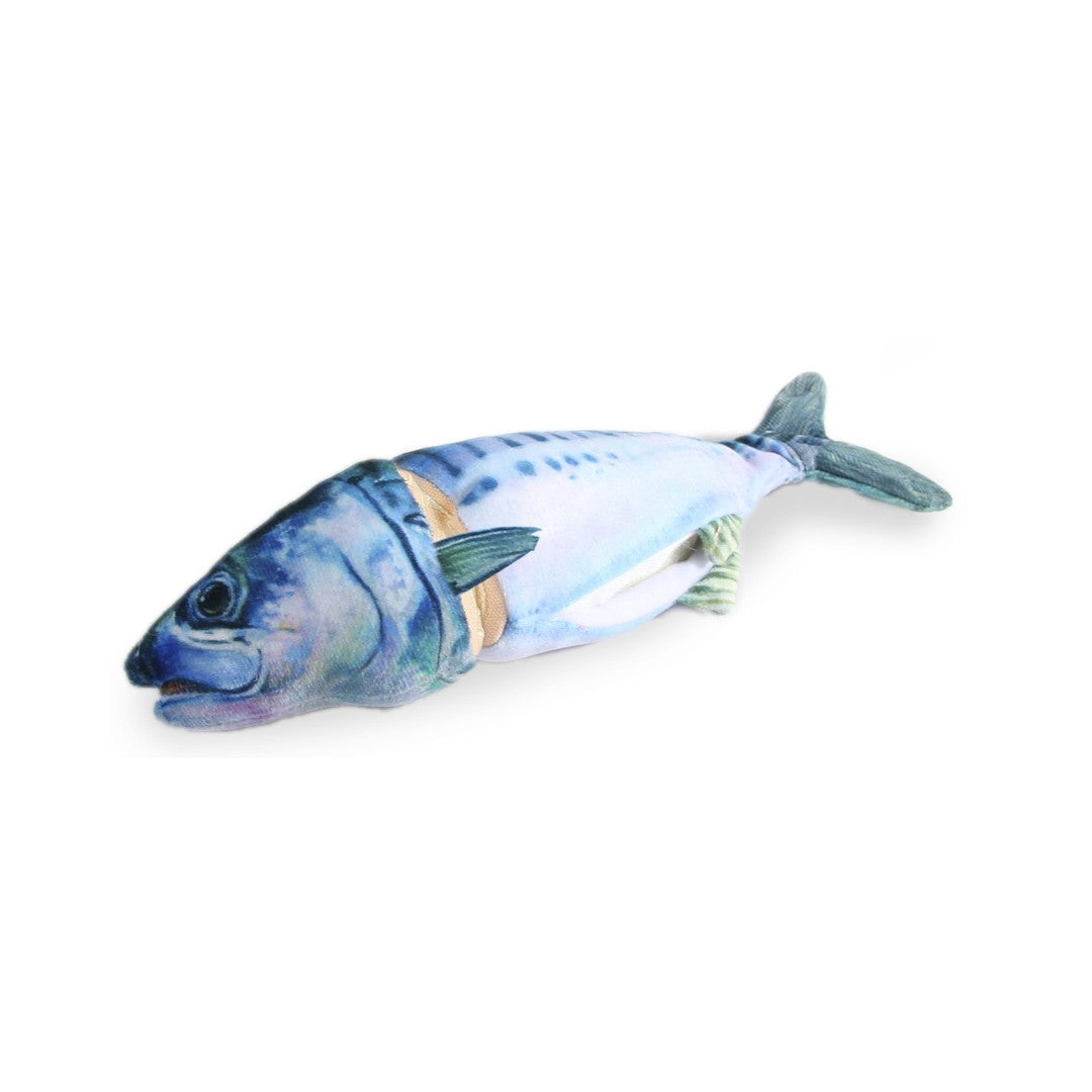 The All For Paws Chopped Mackerel Cuddler Cat Toy stimulates your cat's playful instincts and encourages pouncing and playing Actual.