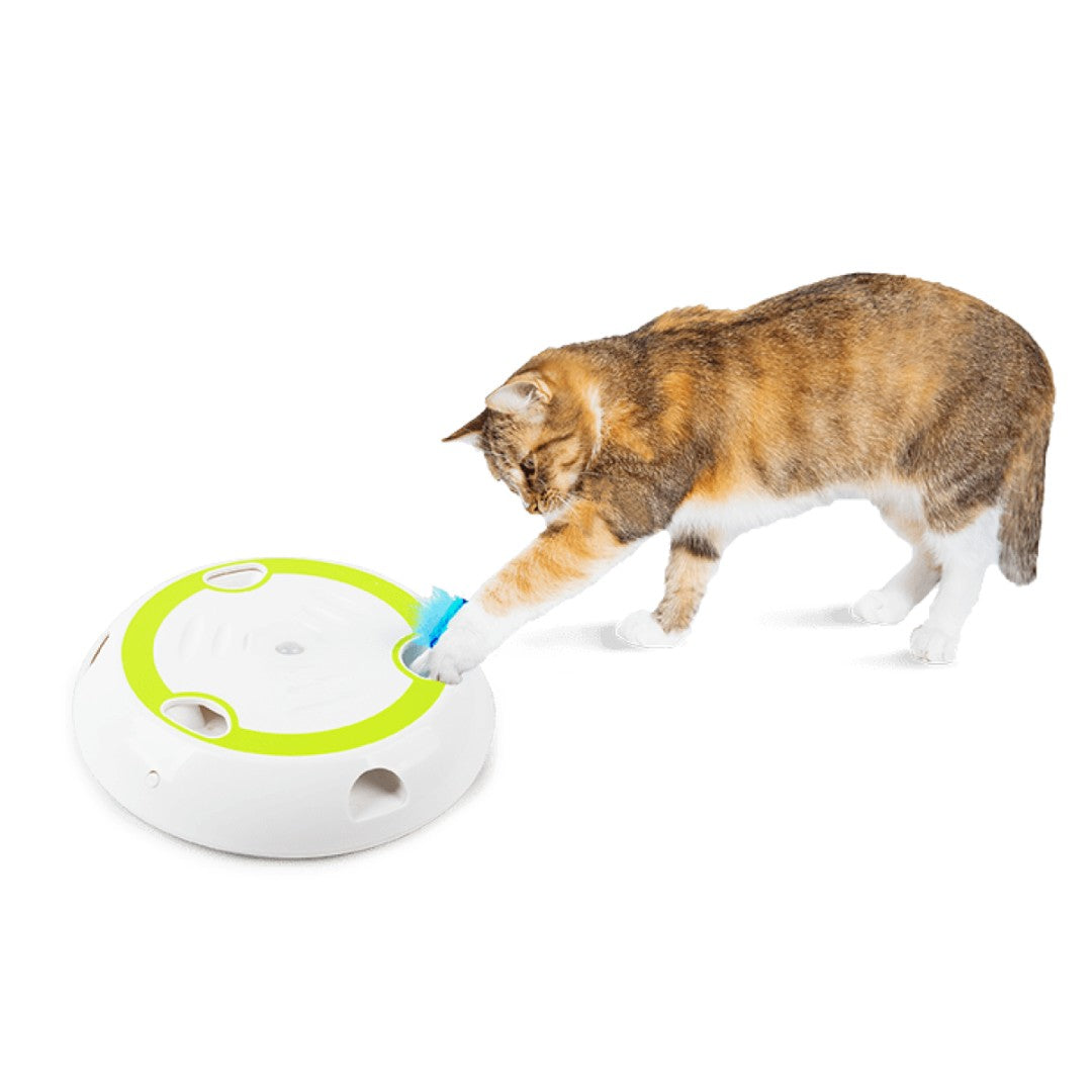All For Paws Interactive Cat Wack 'A' Mouse Cat Toy comes with three mice that move in and out of the toy with a fiber light on top, making it a sure favorite among cats - AD.