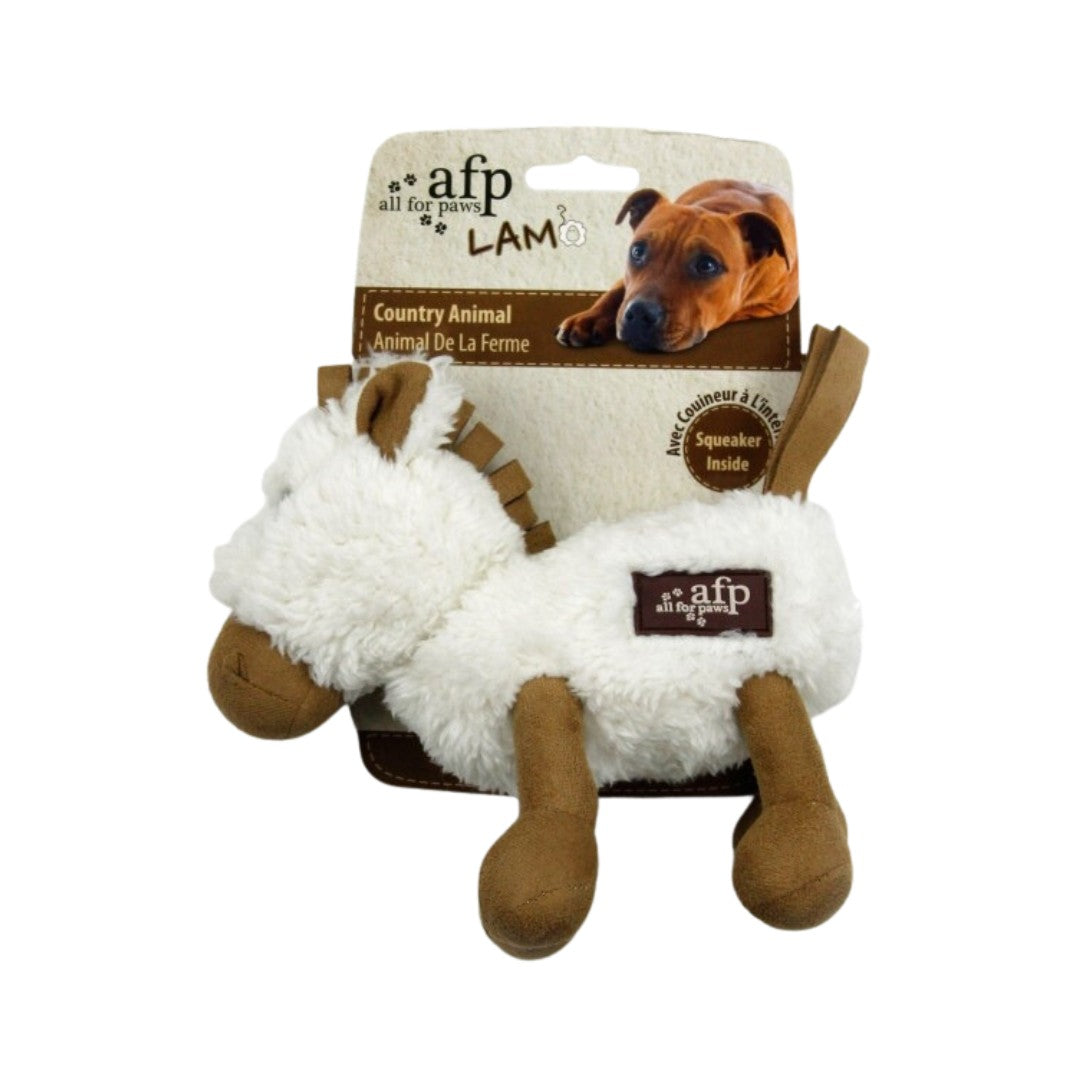 All For Paws Lambswool Cuddle Animal Horse Dog Toy! Made with soft faux fleece, this toy is perfect for cuddling and playing with your furry friend- Box.