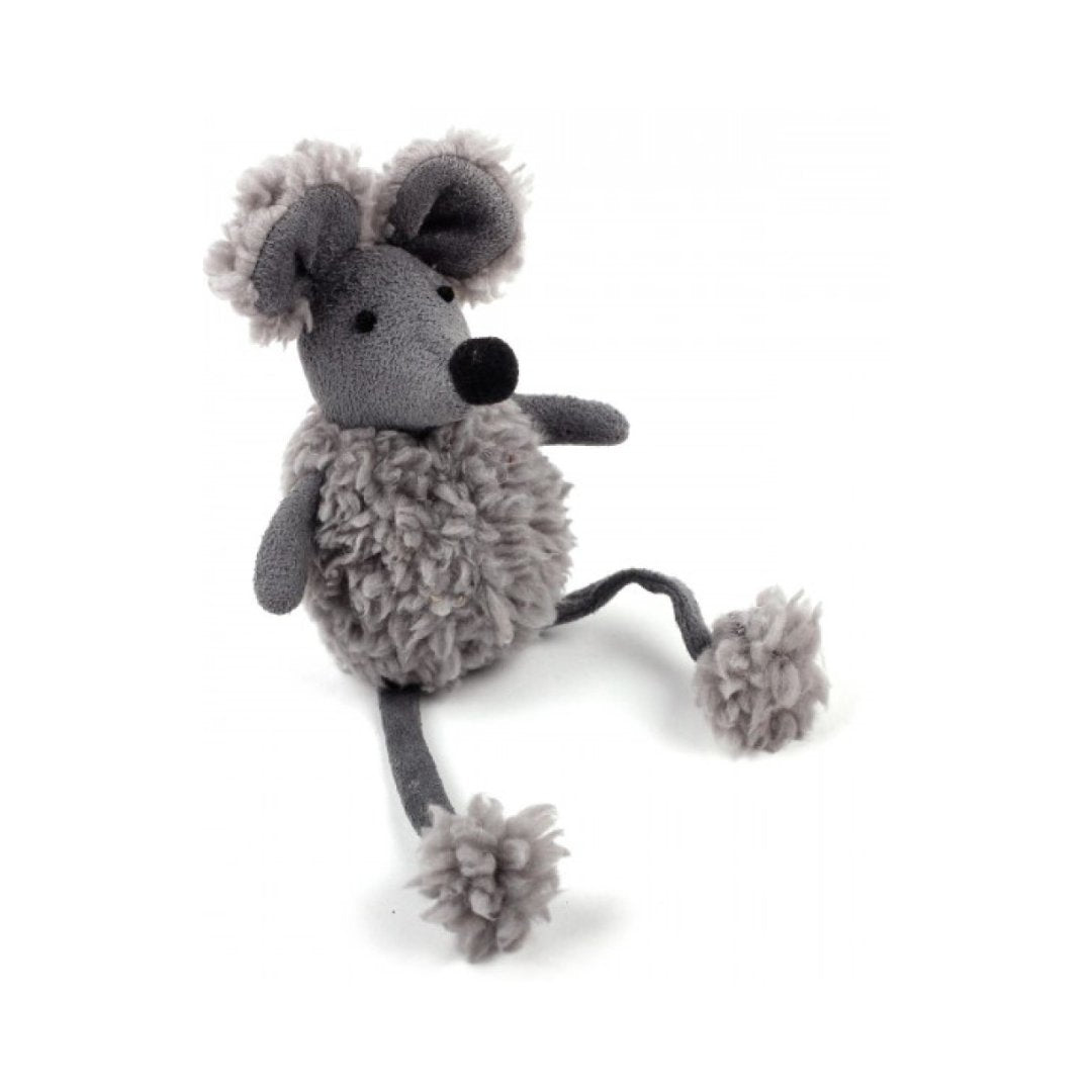All For Paws Lambswool Mouse Dangler Cat Toy - watch your cat playfully jump, pounce, and chase after it to their heart's desire - Full.