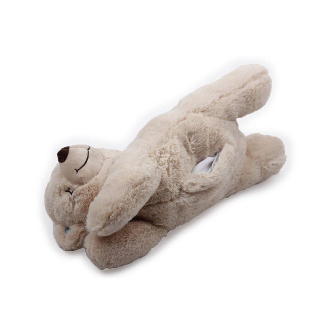 All For Paws Little Buddy Warm Bear Dog Toy is designed to provide your pet warmth and comfort. Warm up the bag of tourmaline in a microwave and insert it into the toy - Flat.