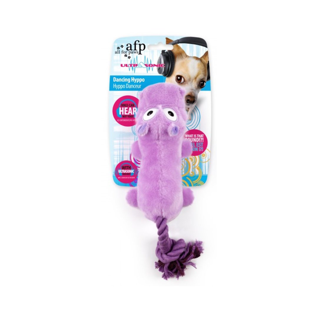 Purple hippo hot sale dog toy