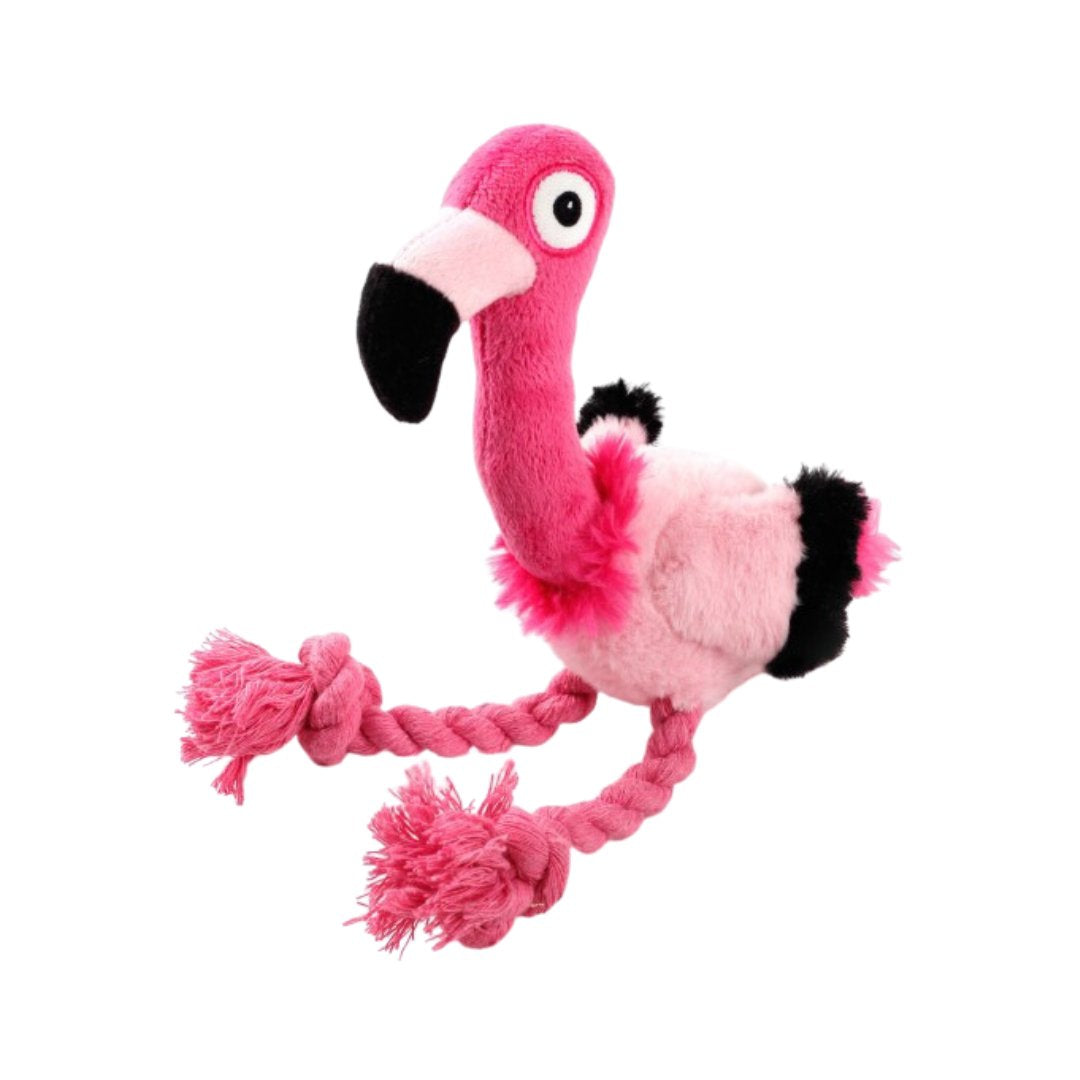 All For Paws Ultrasonic DJ Flamingo Dog Toy - a perfect alternative to traditional squeaky toys as it doesn't produce any annoying noise - Full.