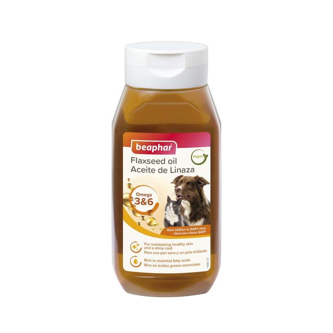 Beaphar Flaxseed Oil for Cats & Dogs - front packaging
