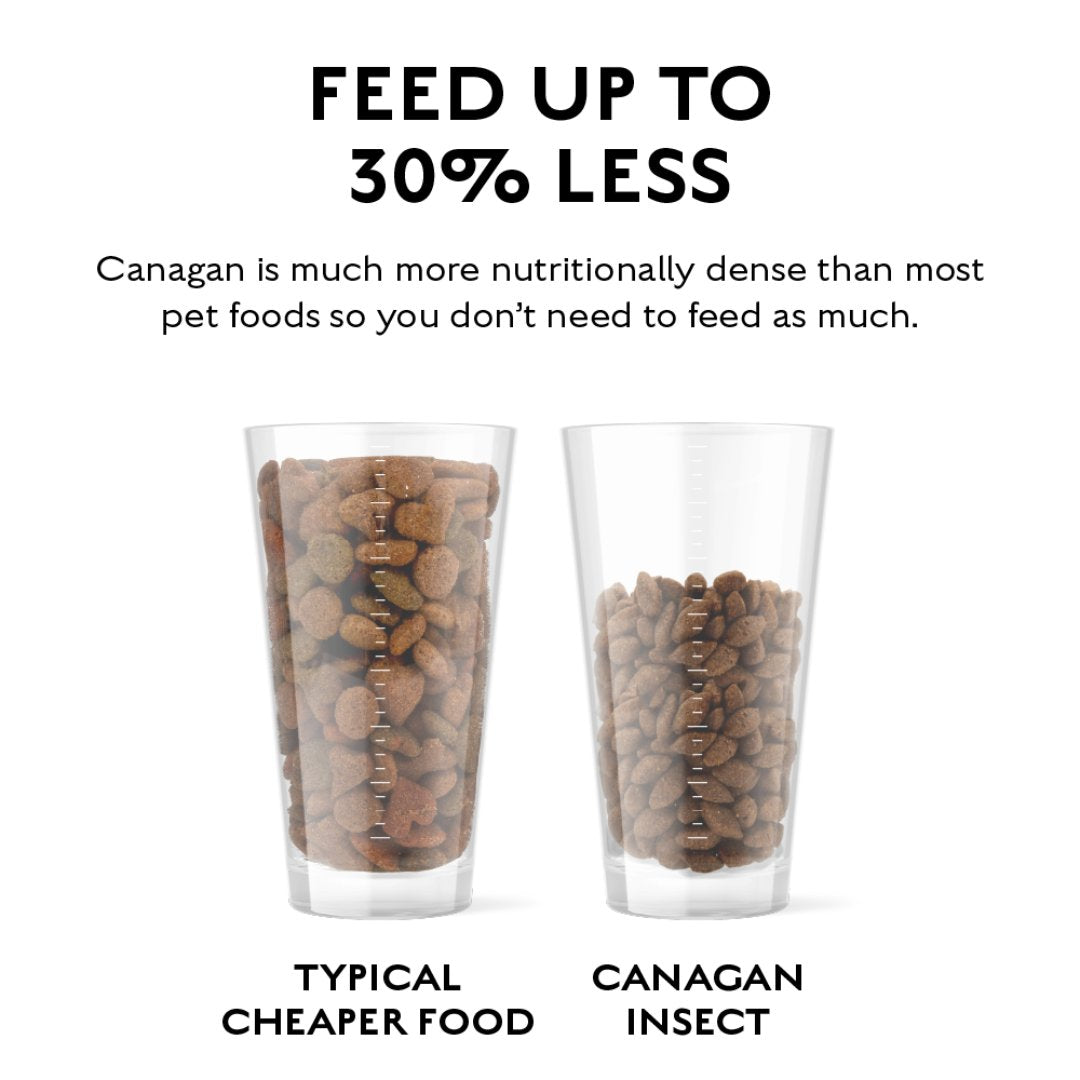 If your Dog has a sensitive stomach or allergies, Canagan Insect is the perfect recipe for them. It's a highly digestible and hypoallergenic meal - Feed Less.