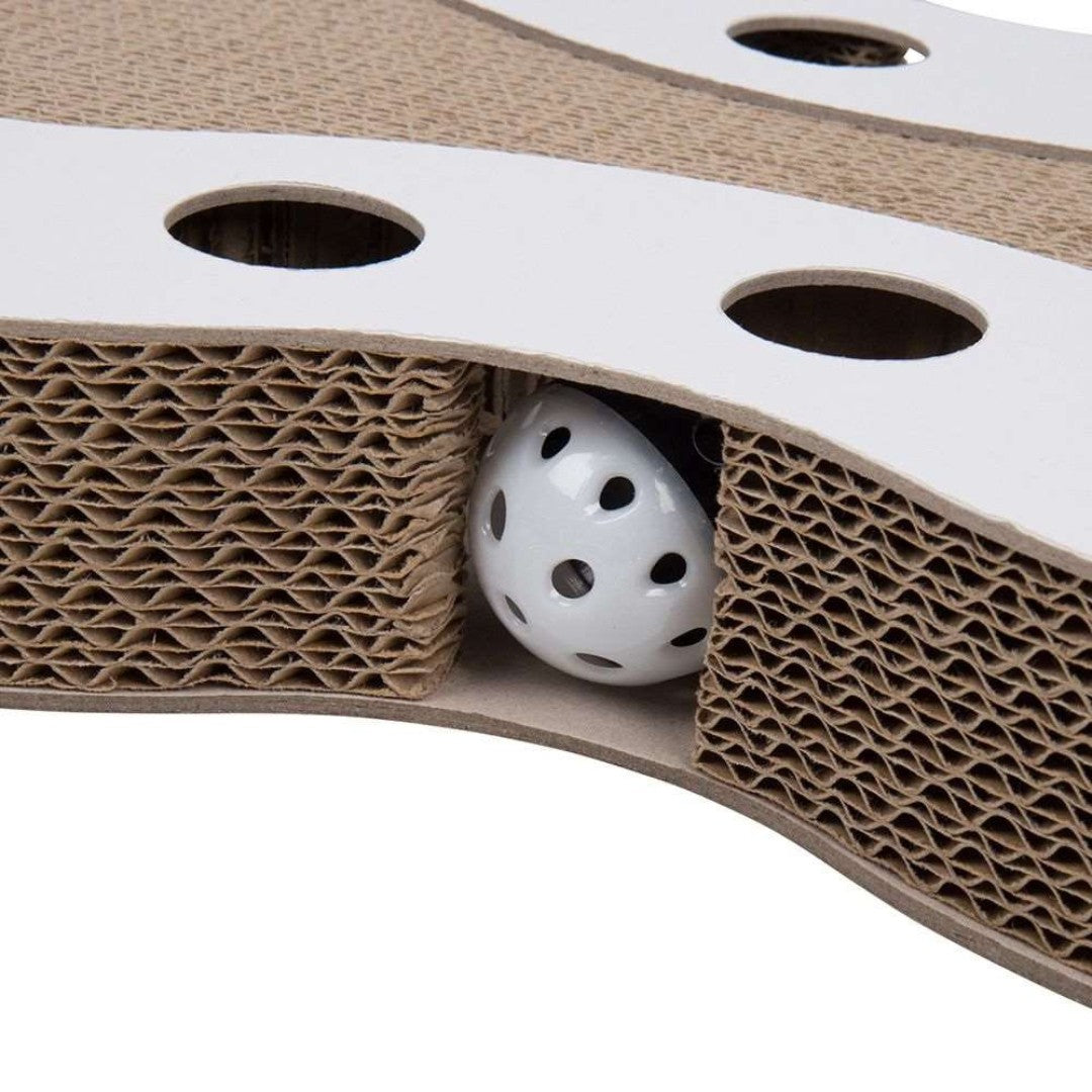 District 70 Snake Cardboard Cat Scratch Toy - Stylish and Interactive Toy for Cats in Dubai - Side