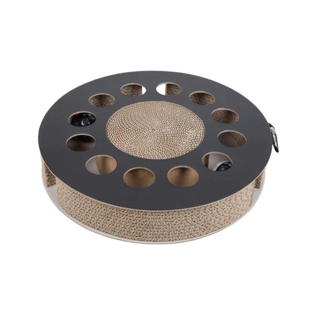 District 70 Whirl Cat Scratch Toy - Interactive and Fun Toy for Cats in Dubai - Black Color