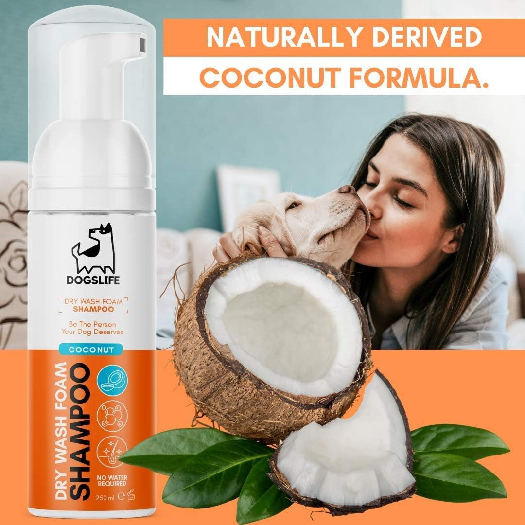 DogsLife Dry Wash Coconut Dog Shampoo - AD