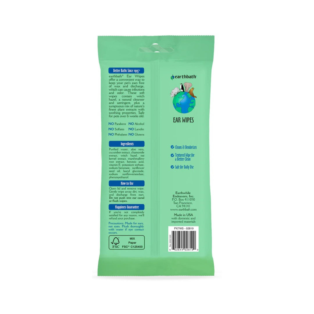 Earthbath Ear Wipes – Witch Hazel & Chamomile - product image 2