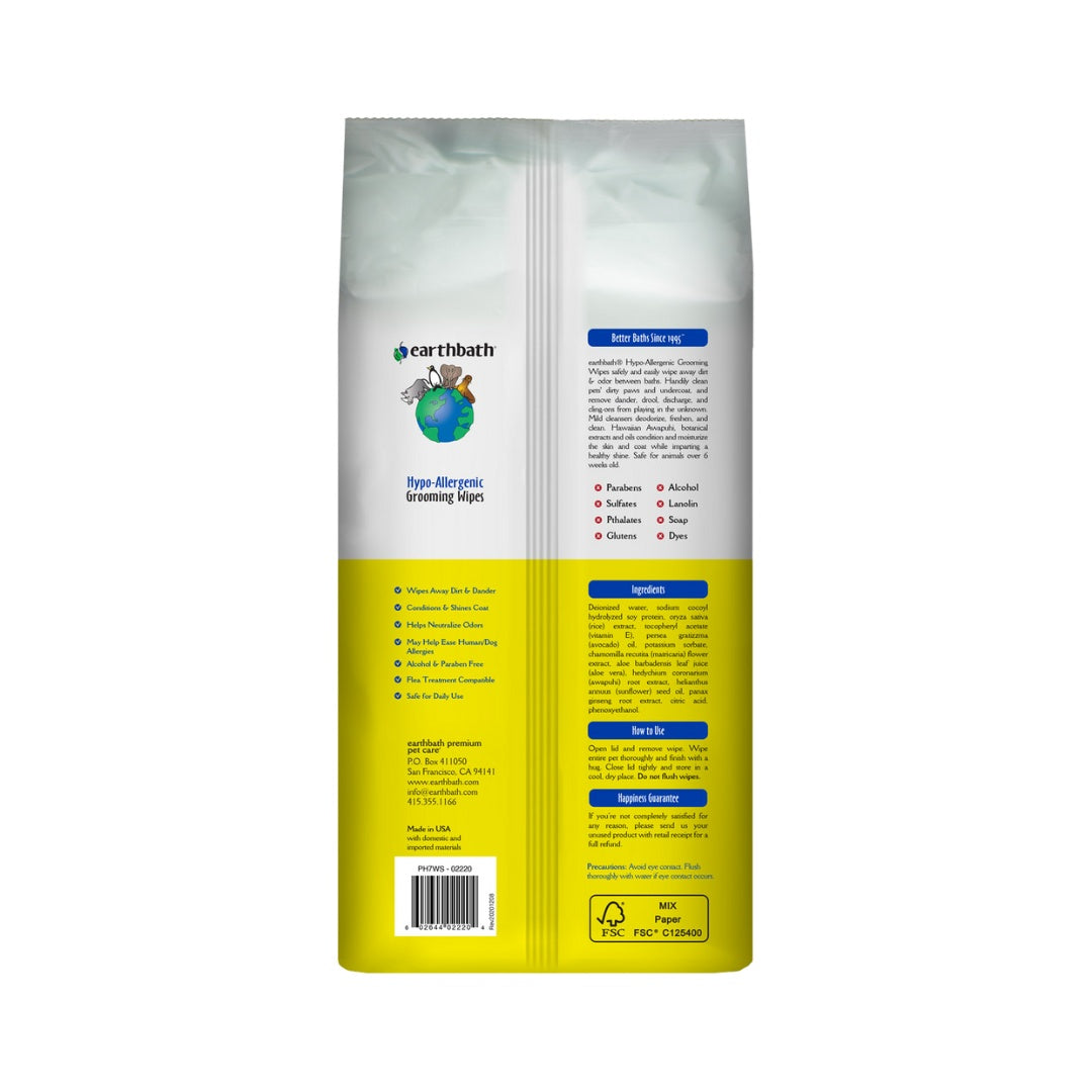 Earthbath Hypoallergenic Grooming Wipes – Fragrance Free - product image 2