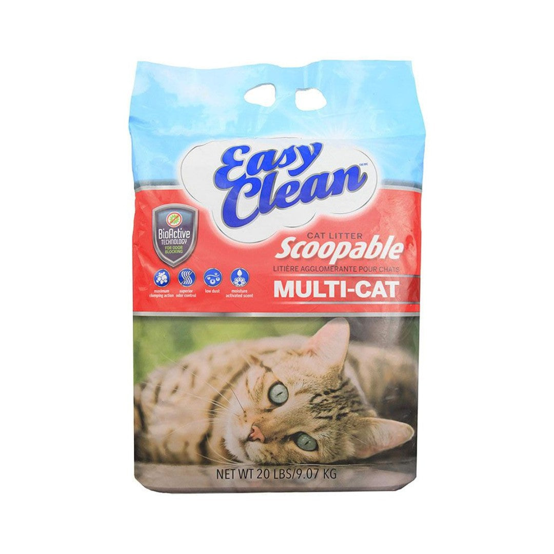 Easy Clean Multi-Cat Litter - Superior Odor Control and Clump Strength - 9.7kg