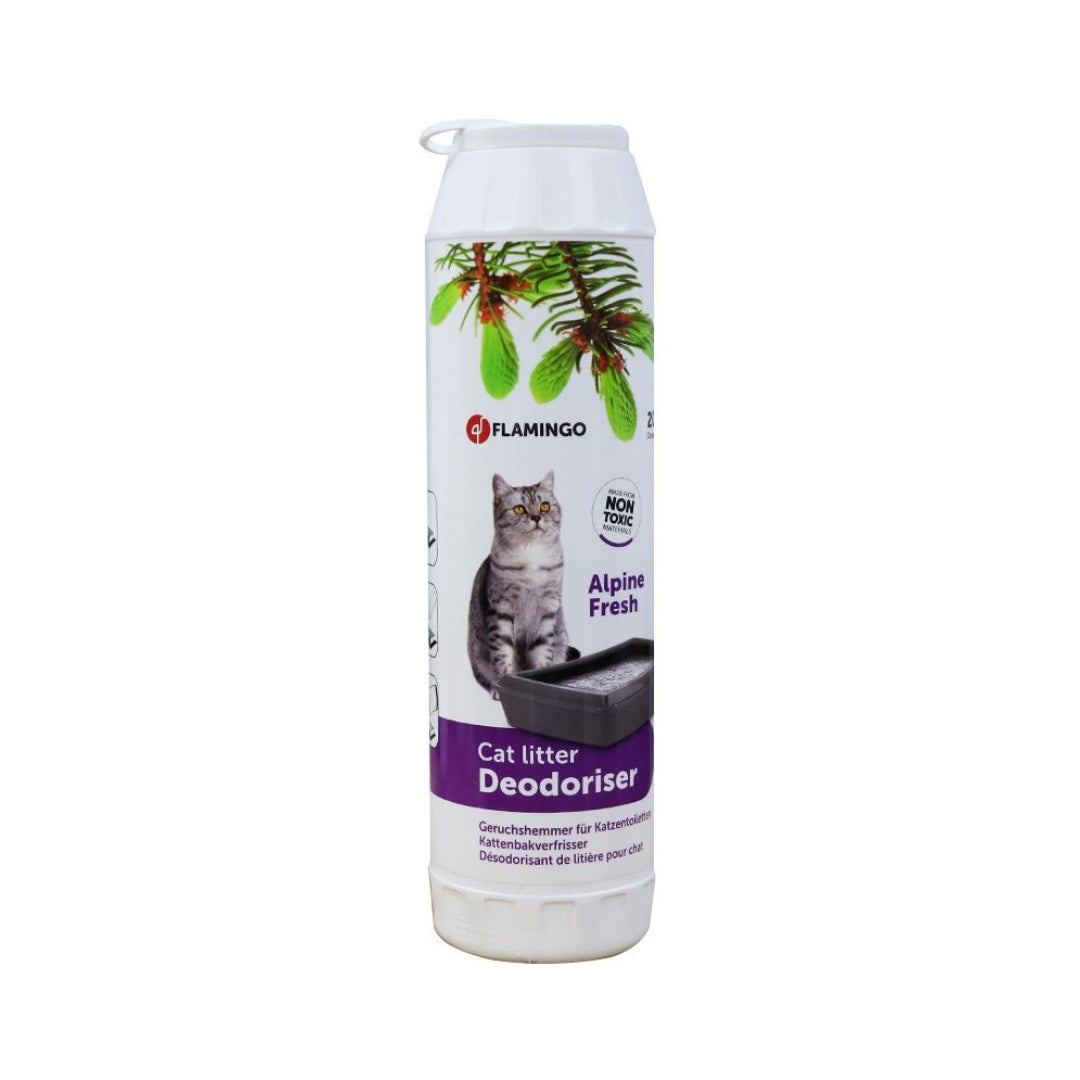 Flamingo Alpine Fresh Cat Litter Deodoriser - Keep Your Cat's Space Fresh and Clean - Front Bottle