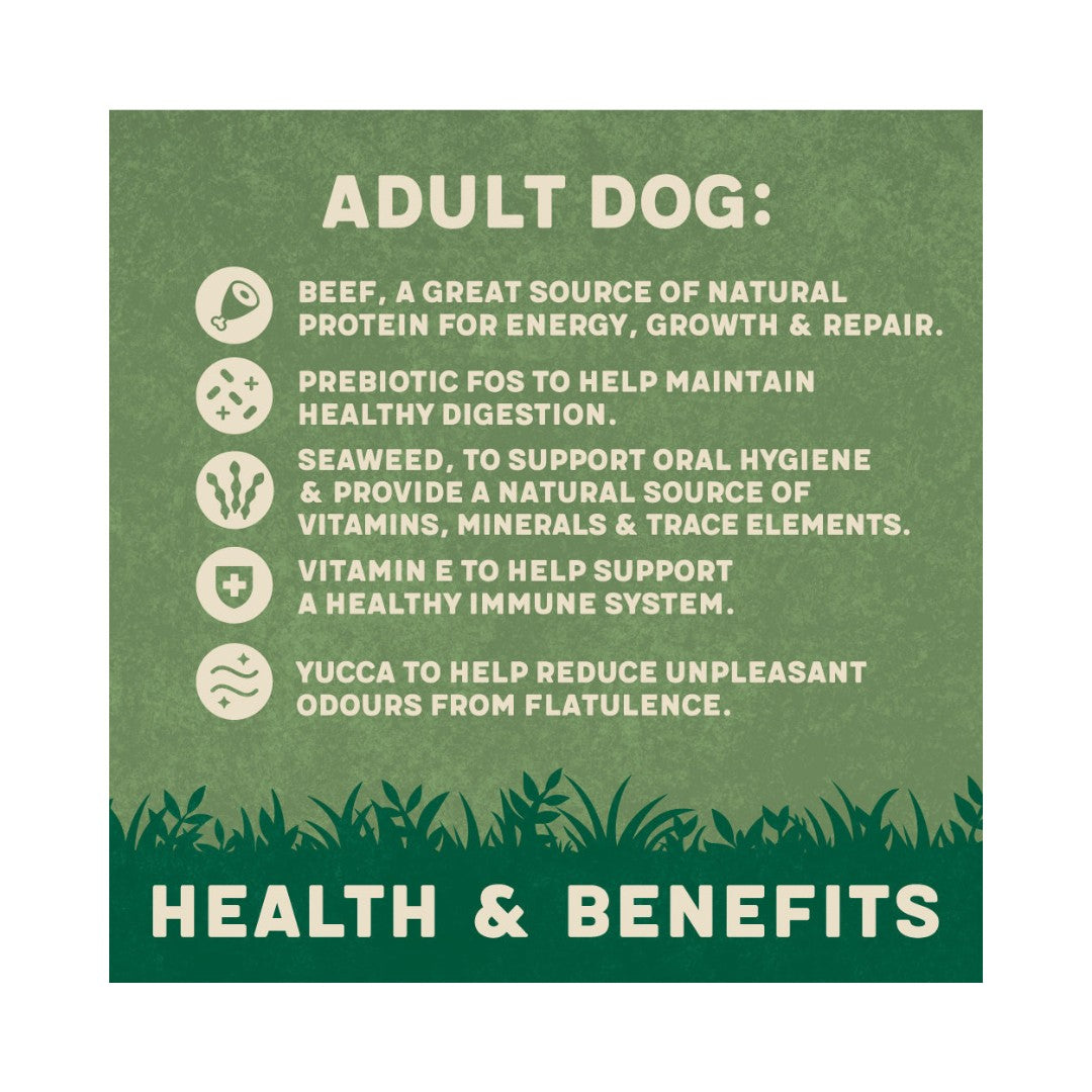 Harringtons Complete Beef Adult Dry Dog Food - A Wholesome Blend for Vitality - Benefits.