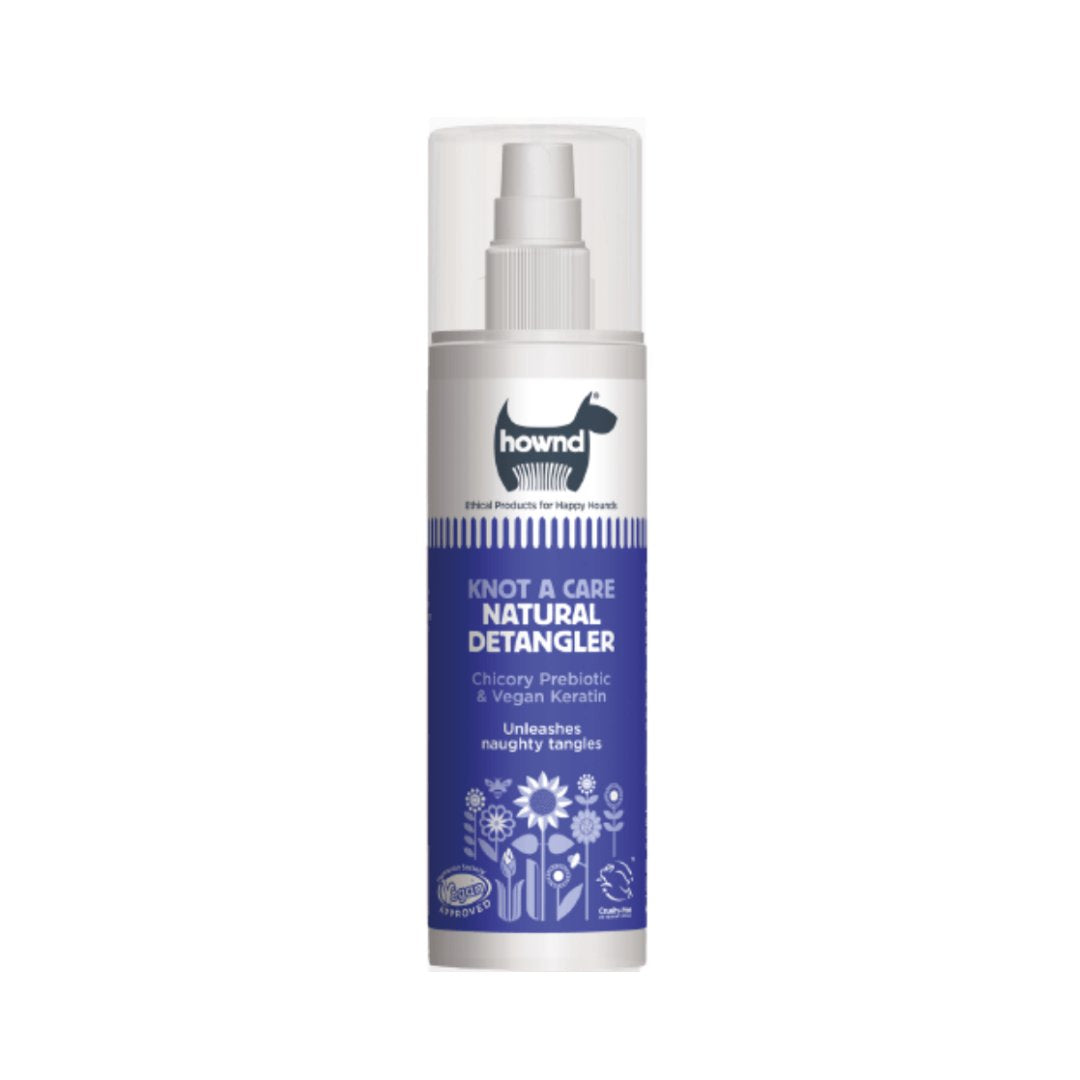 Hownd Knot A Care Natural Dog Detangler - Silicone-Free Formula for Silky, Sleek Resu - Front Bottle