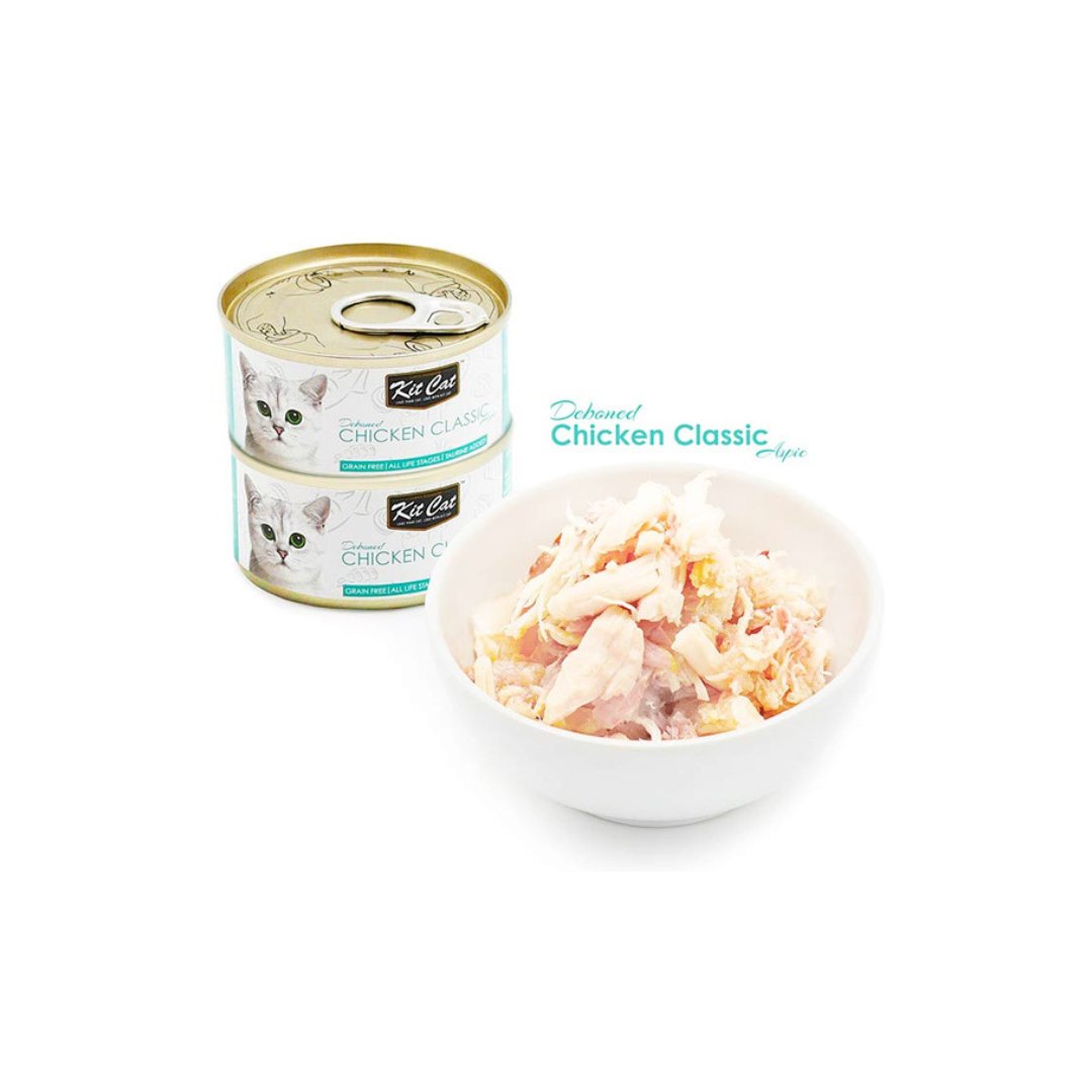 Kit Cat Chicken Classic Wet Food (80g) is a nutritious cat food created by cat-loving nutritionists using carefully selected natural ingredients Full.