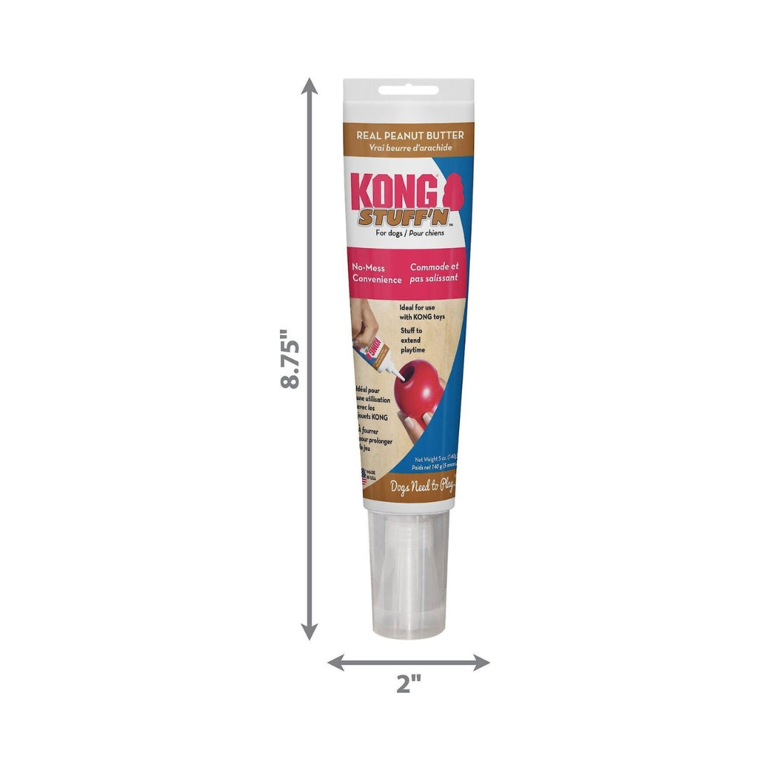 Kong Stuff'n Real Peanut Butter Spread Dog Treats - Back Tube