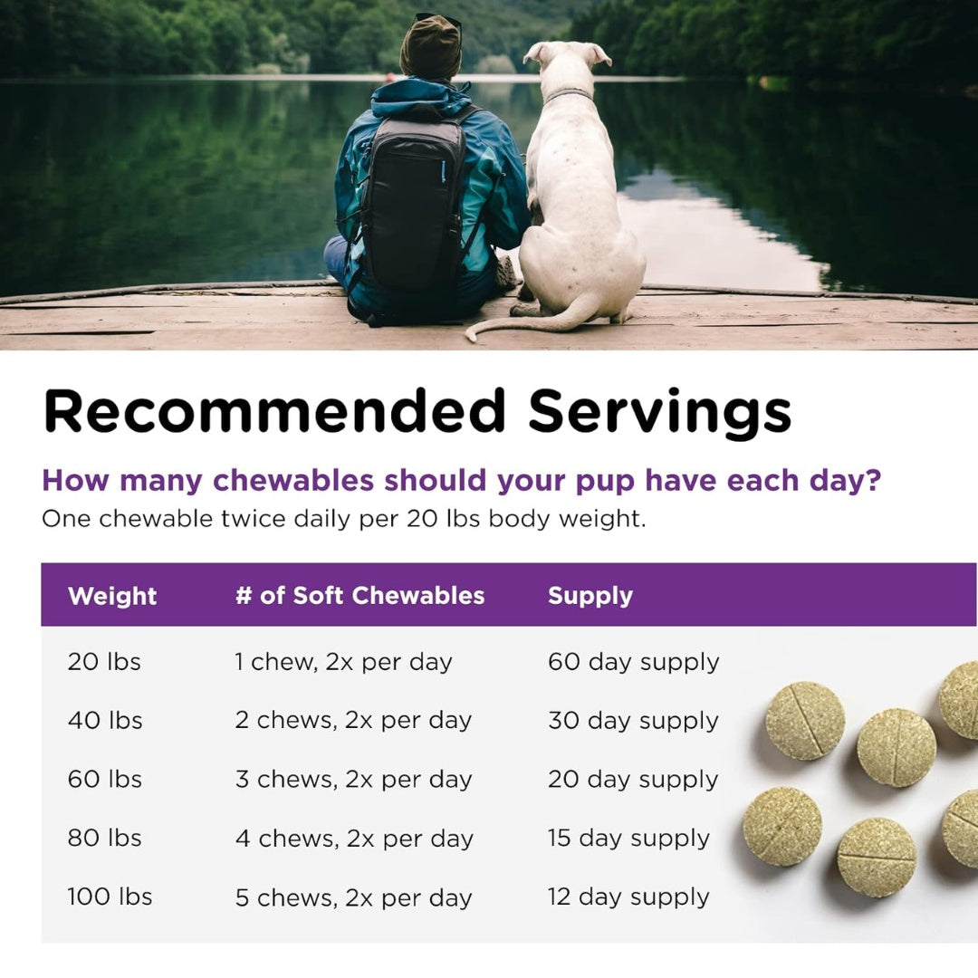 Nutri-Vet Dog Nasty Habit Chewable Tablets - Servings