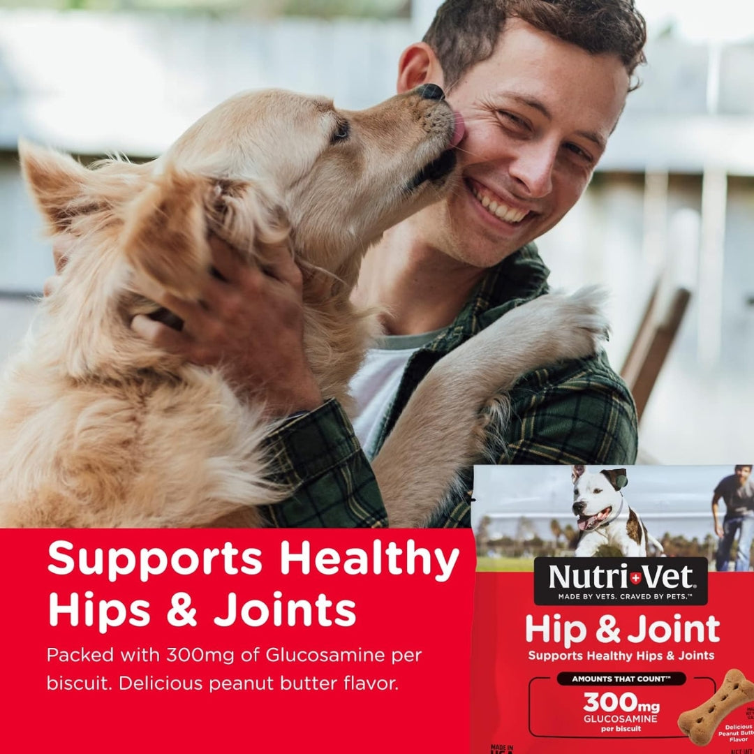 Nutri-Vet Hip & Joint 300mg Biscuits Dog Treats - Inside Bag