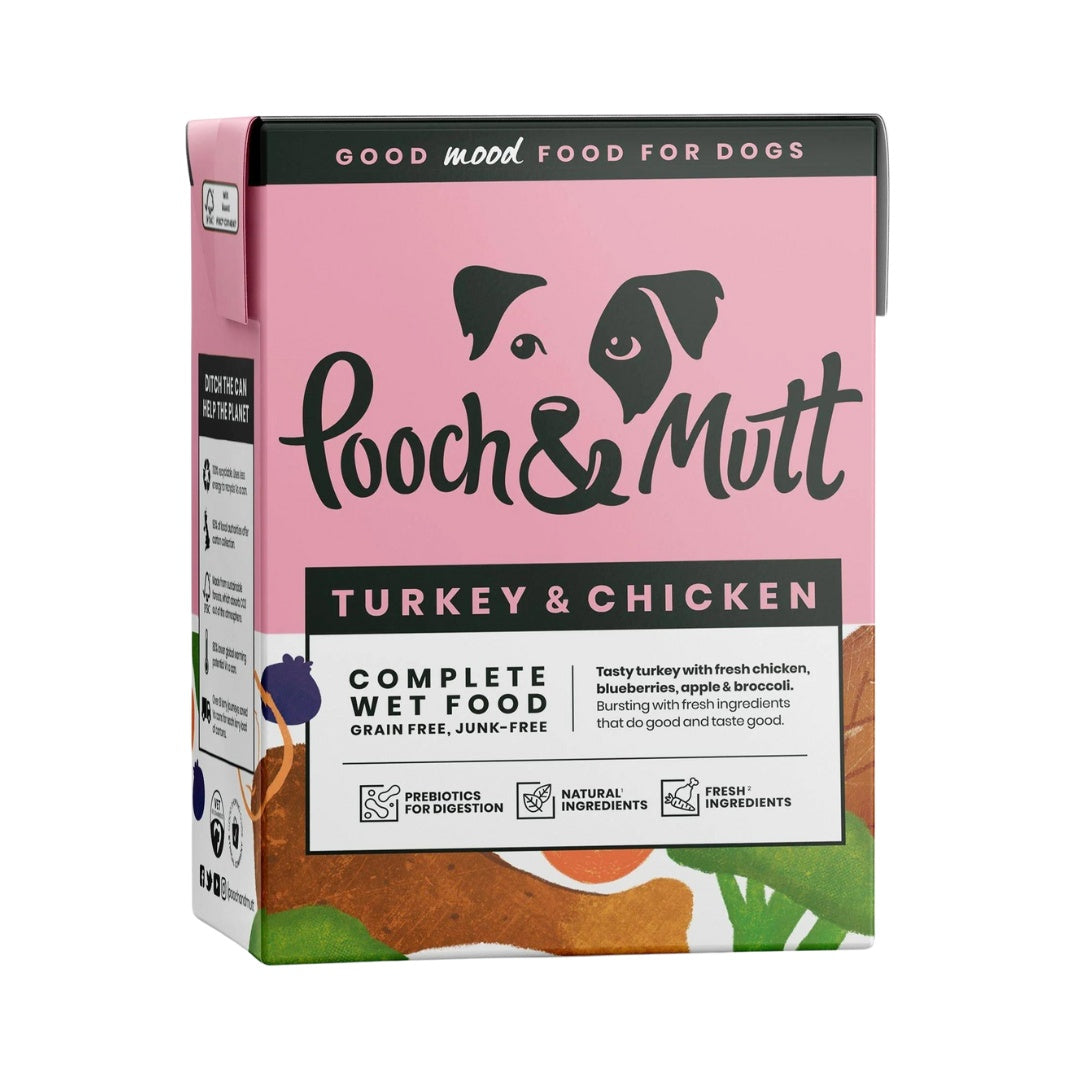 Pooch & Mutt Turkey & Chicken Dog Wet Food - Front Box