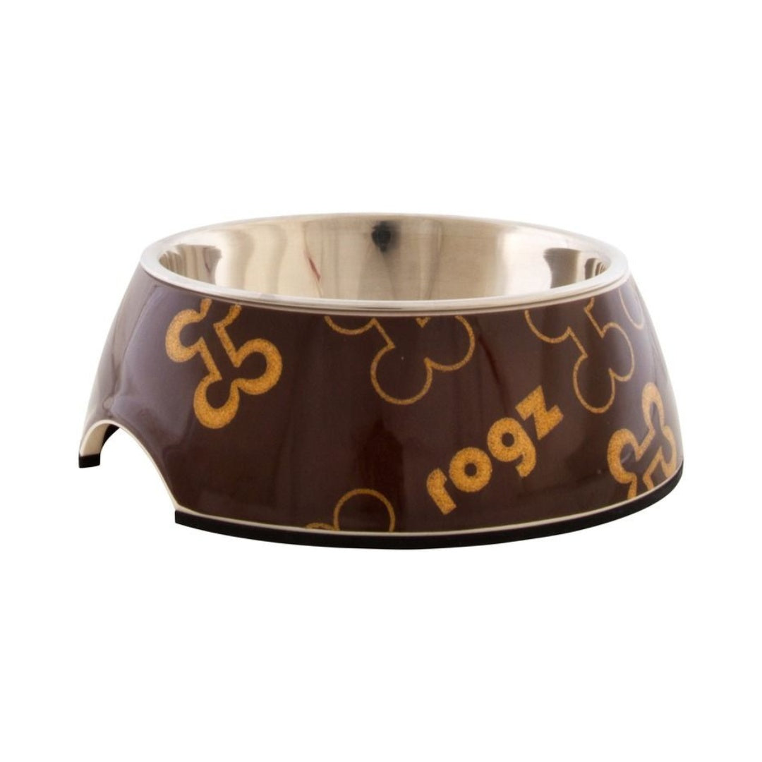 Rogz Bubble Dog Bowl - Brown Color