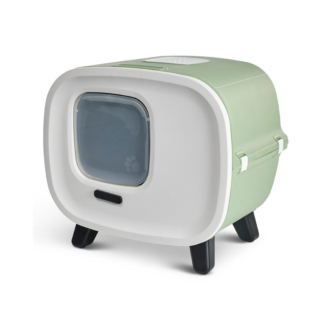 Savic Mira De Lux Toilet Home Cat Litter Box - Luxurious Design, Advanced Odor Control, Stable & Stylish, Easy Cleaning - Elevate Your Home with Nature-Inspired Elegance!