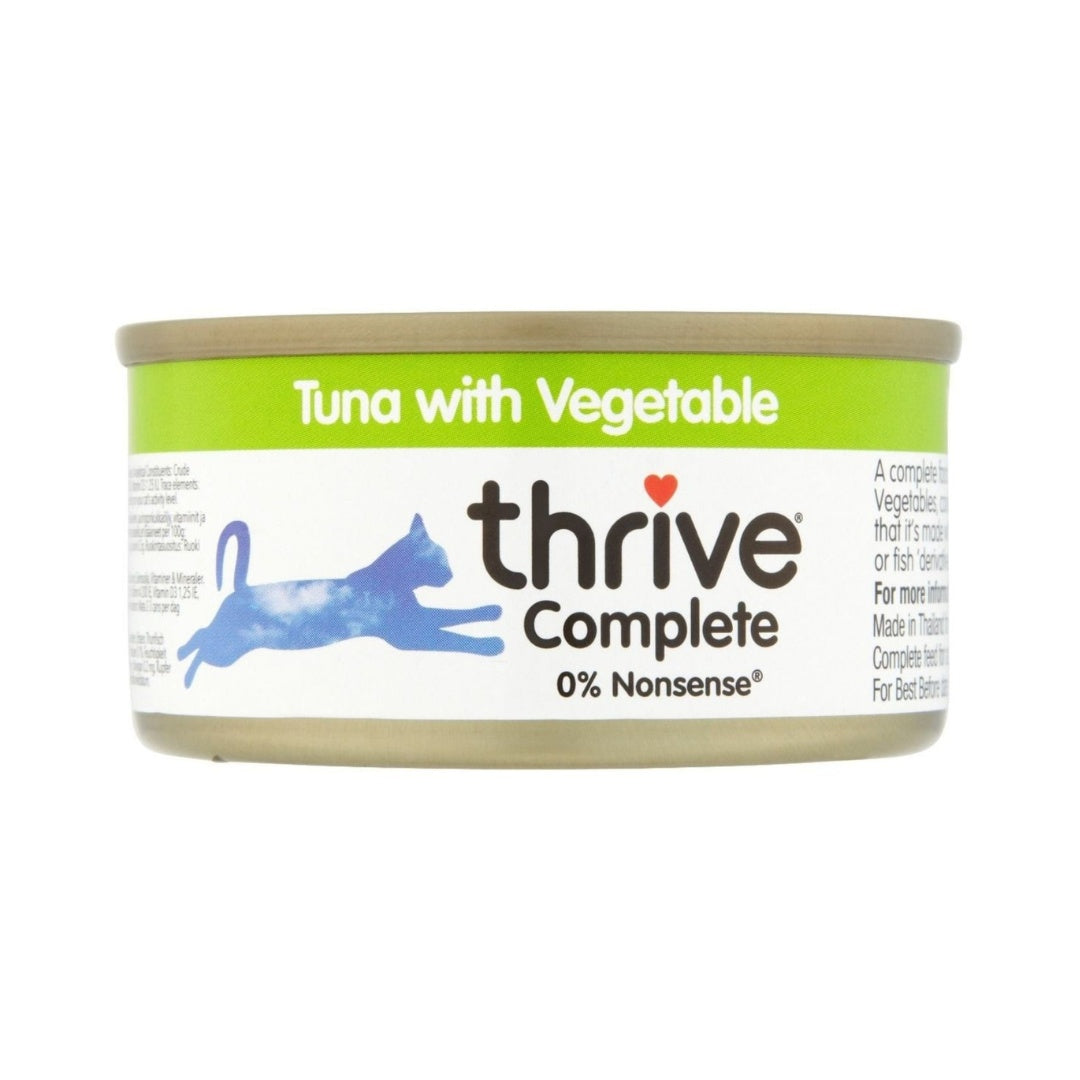 Thrive Complete Tuna with Vegetable Cat Wet Food - Premium, natural tuna and vegetable cat food for all life stages.