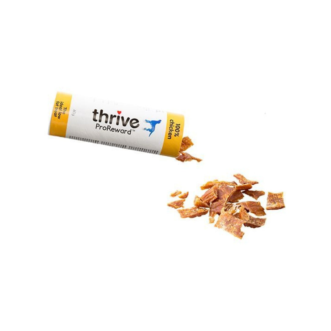 Thrive Dog Rewards Chicken Dog Treats - Air-Dried 100% Chicken Breast for Dogs - Kibbles Size
