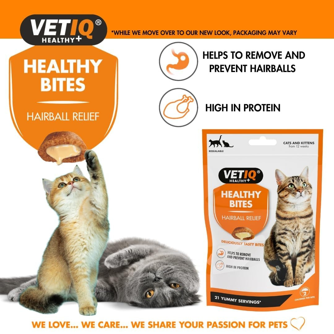 VETIQ Healthy Bites Cat Hairball Remedy Treats - Treats Benefits