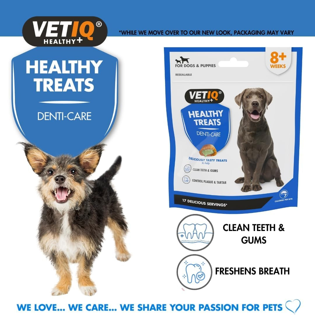 VetIQ Healthy Dental Dog and Puppy Treats - Delicious Dental Care for Dogs - Benefits