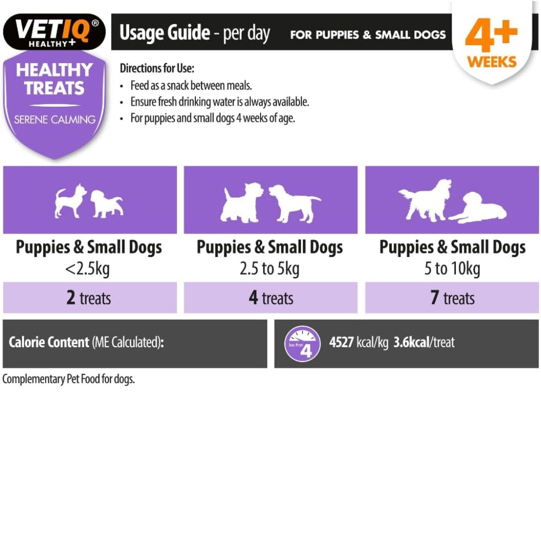 VetiQ Healthy Treats Serene Calming for Puppies & Small Dogs