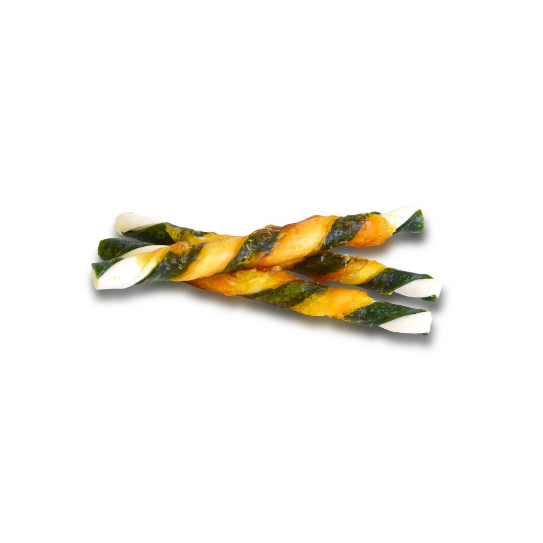 Zeus Better Bones Wrapped Twists Lamb & Mint Dog Treats for a delicious and healthy snack that promotes good dental hygiene and is easy to digest Photo.