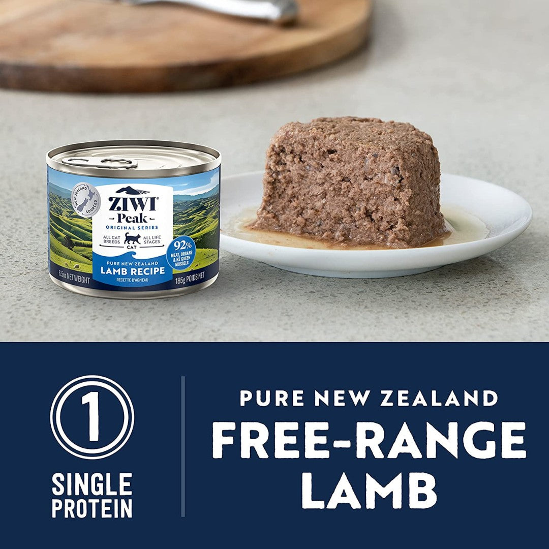 Ziwi® Peak Wet Lamb Recipe Cat Wet Food Peak Nutrition For All Life Stages, Pure and Simple, for cats of all breeds and life stages AD1.