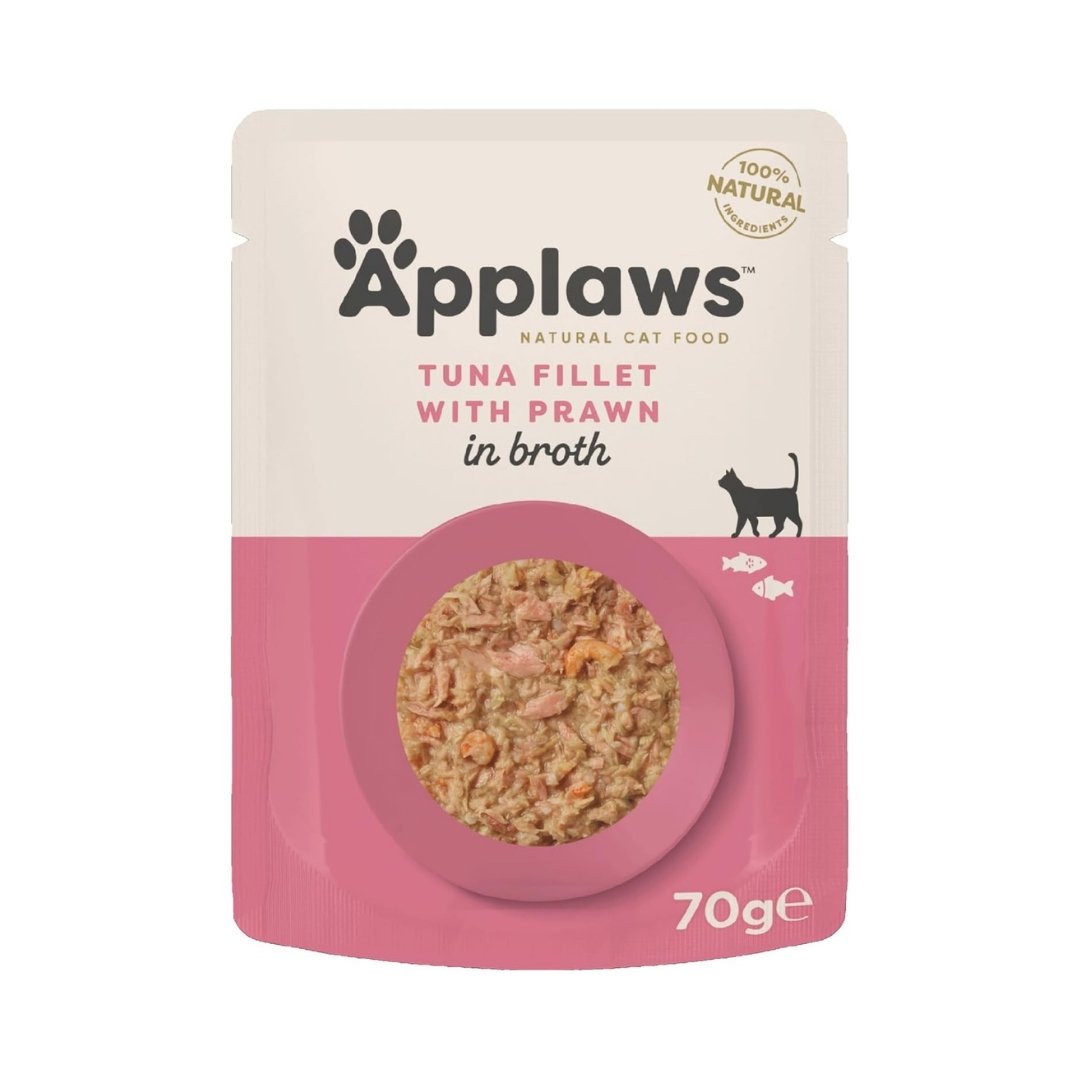Applaws Tuna & Prawn Adult Wet Cat Food 70g Pouch