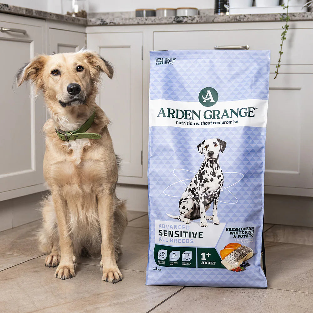 Arden Grange Advanced Sensitive All Breeds Adult Ocean White Fish & Potato Dry Dog Food product detail