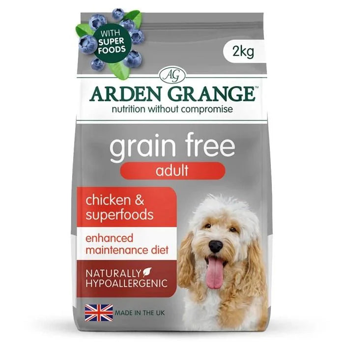 Arden Grange Grain Free Adult Chicken & Superfoods Dog Dry Food - 2 kg