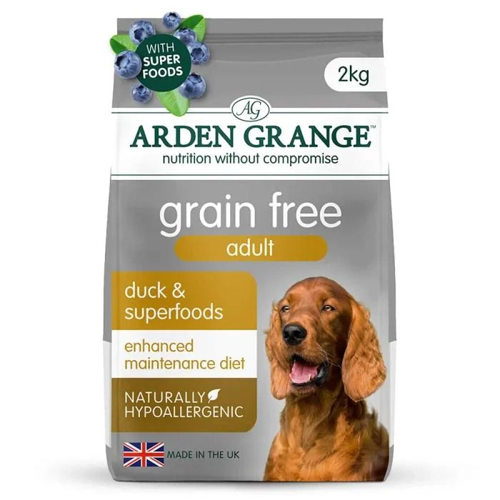 Arden Grange Grain Free Adult Duck & Superfoods Dry Dog Food - 2 kg