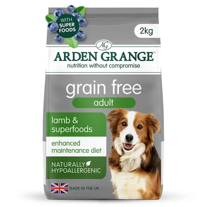 Arden Grange Grain Free Adult Lamb & Superfoods Dry Dog Food - 2 kg
