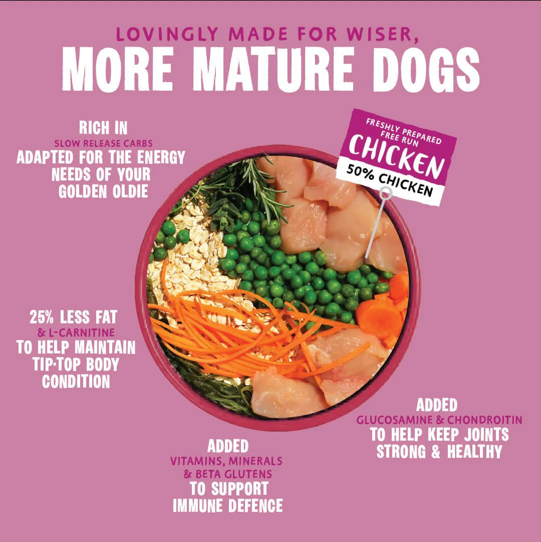 Barking Heads All Hounder Golden Years Chicken Dry Dog Food — 2 kg — product view 3