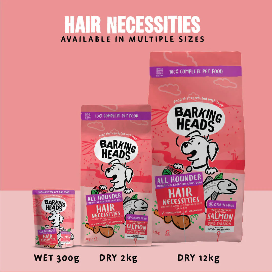 Barking Heads All Hounder Hair Necessities Salmon Dry Dog Food — 2 kg — product view 4