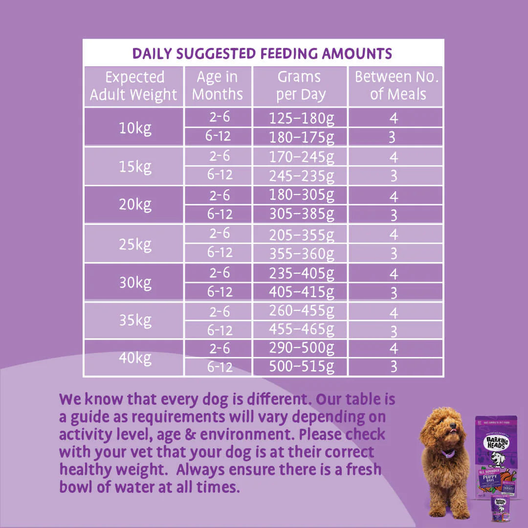 Barking Heads All Hounder Puppy Days Turkey Dry Dog Food — 2 kg — product view 8