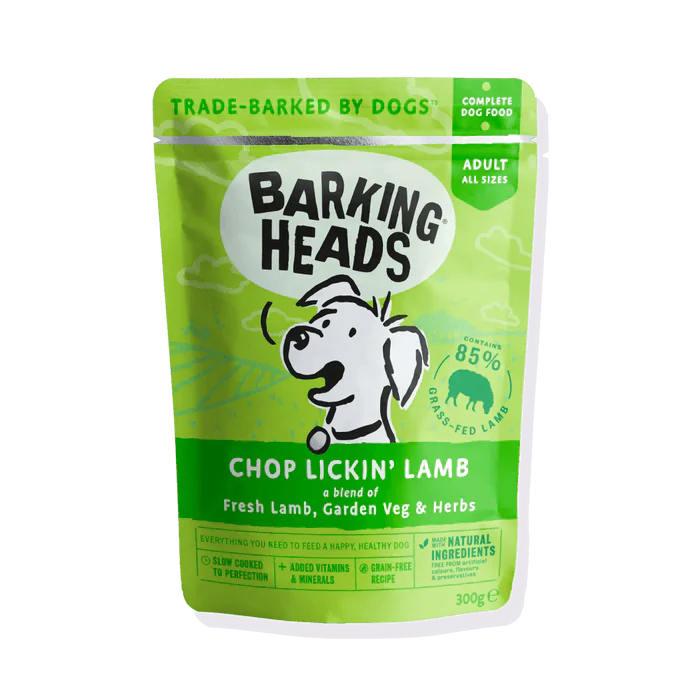 Barking Heads Chop Lickin' Lamb Adult Wet Dog Food 300 g — 300 g front packshot