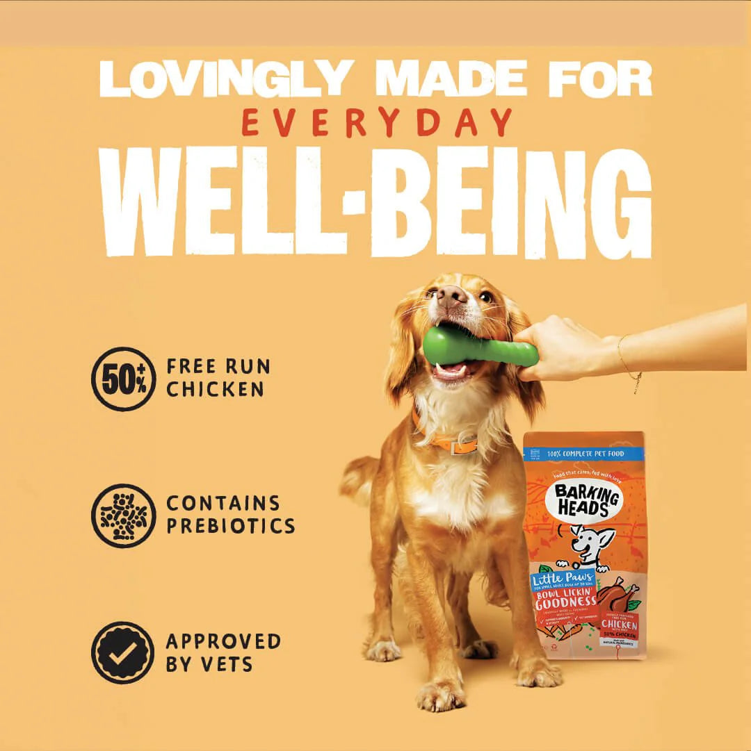 Barking Heads Little Paws Bowl Lickin' Goodness Chicken Dry Dog Food — 1.5 kg — product view 5