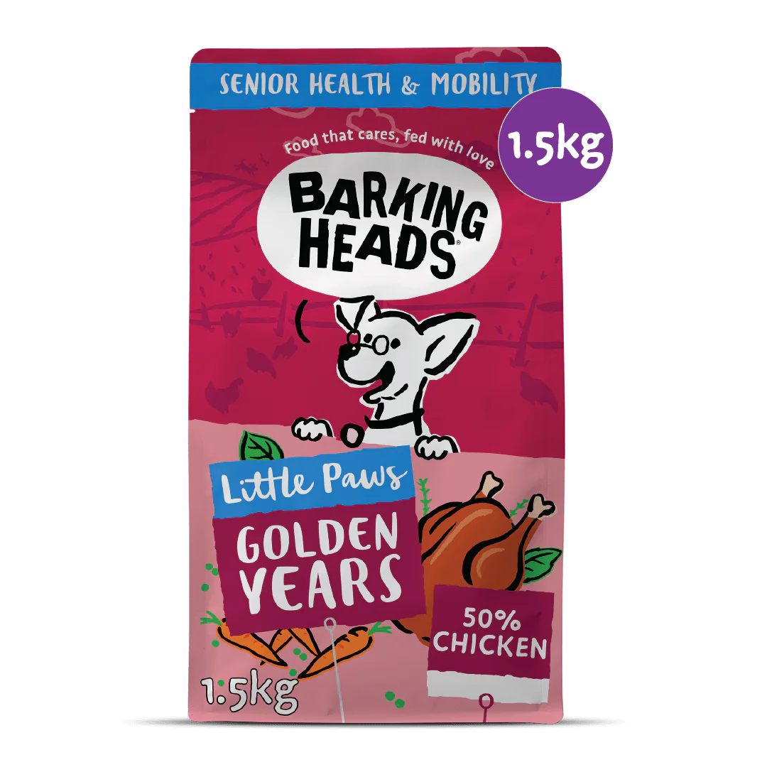 Barking Heads Little Paws Golden Years Chicken Dry Dog Food — 1.5 kg — product view 8