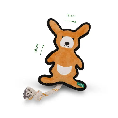 Beco Dual Material Kangaroo Soft Dog Toy by Beco – product detail 3