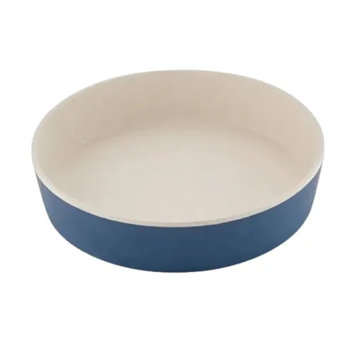 Beco Printed Bamboo Pet Bowl - Midnight Blue, Small