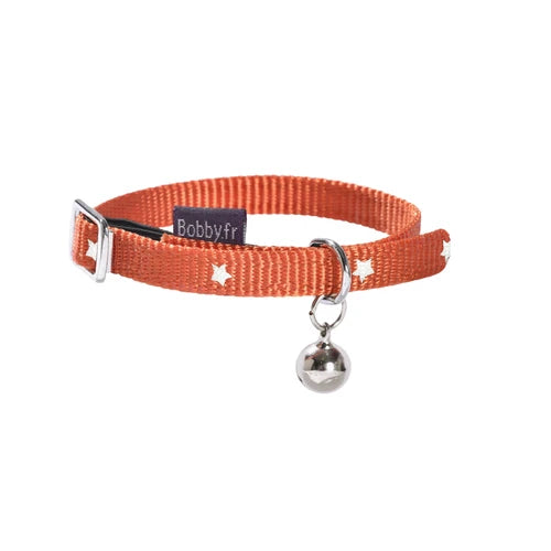 Bobby Midnight Cat Collar - Midnight Cat Collar Orange