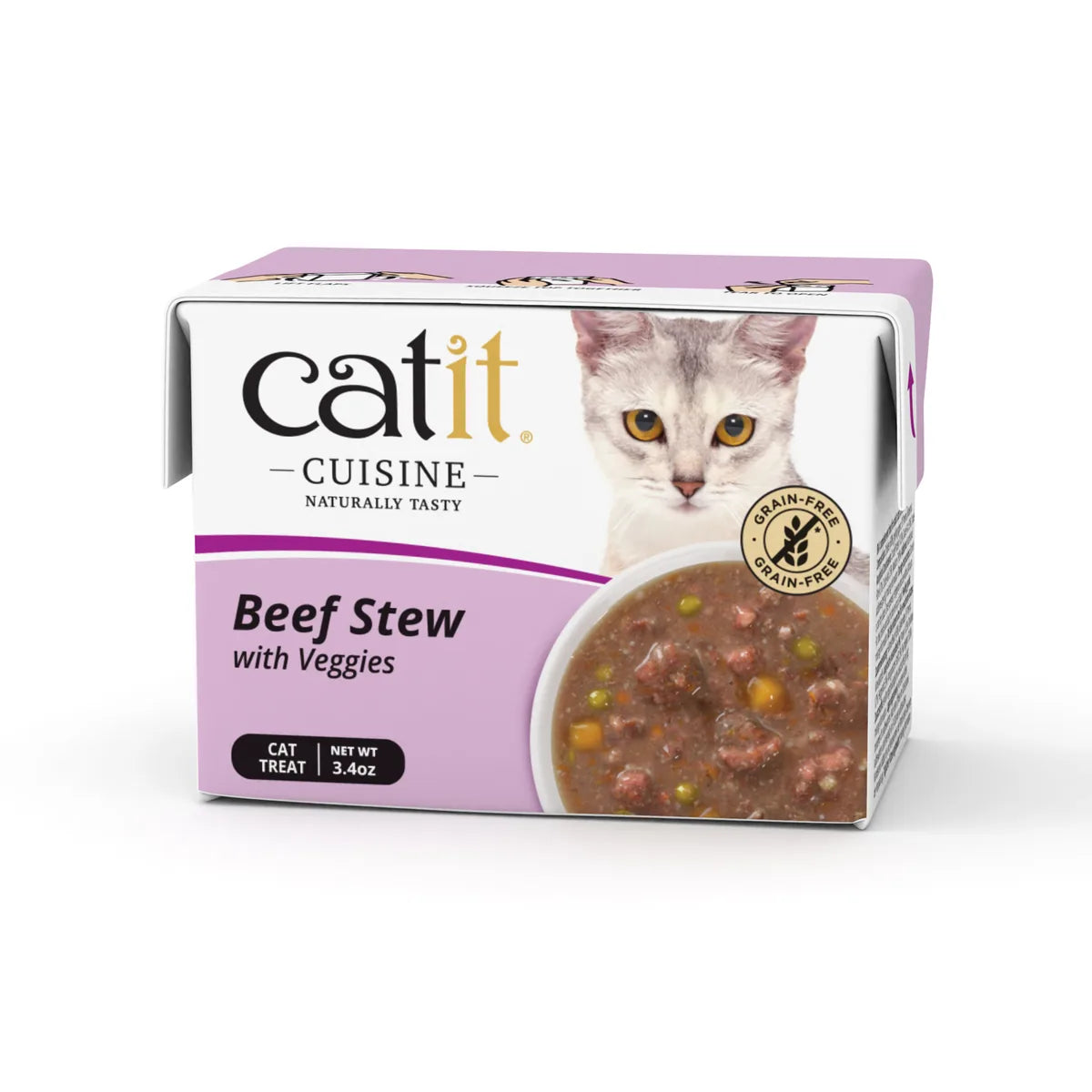 Catit Cuisine Beef Stew with Veggies, 95 g Tetra, 12pcs/box – 12pcs/box main product image
