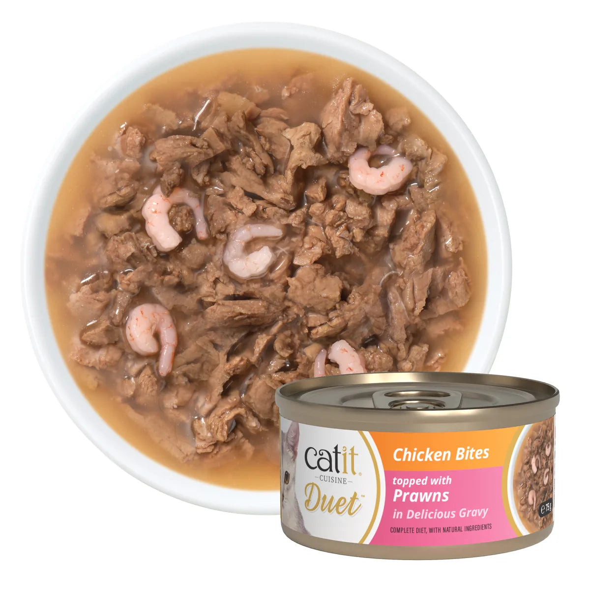 Catit Cuisine Duet, Chicken with Prawns, 12 x 75 g – 12 × 75 g additional product view 2