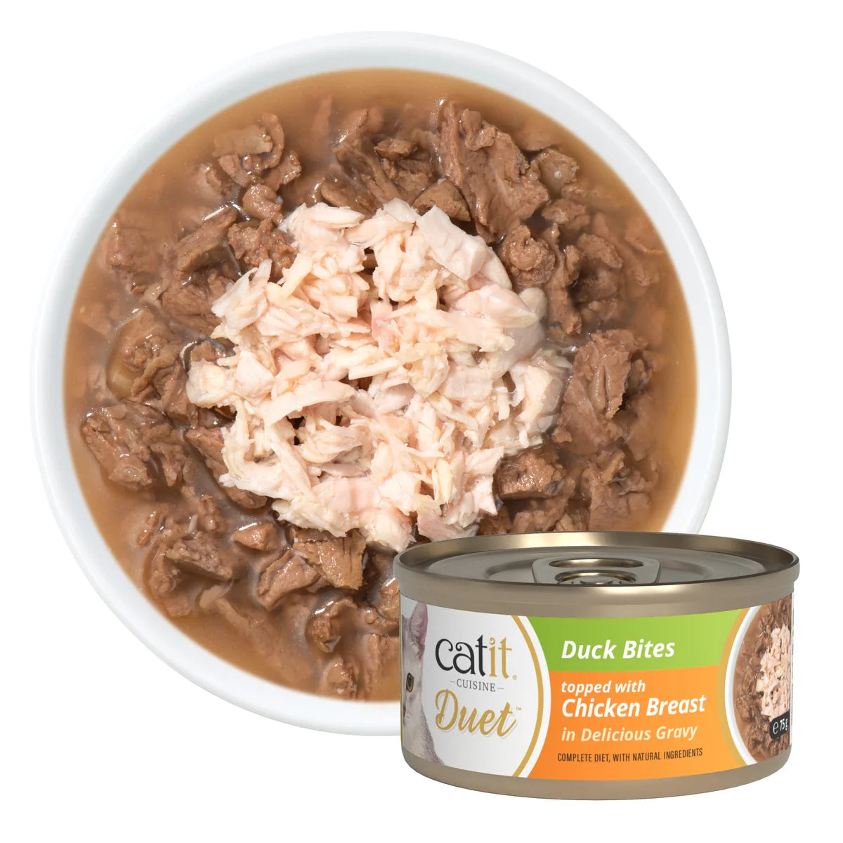 Catit Cuisine Duet, Duck with Chicken, 12 x 75 g – 12 × 75 g additional product view 2