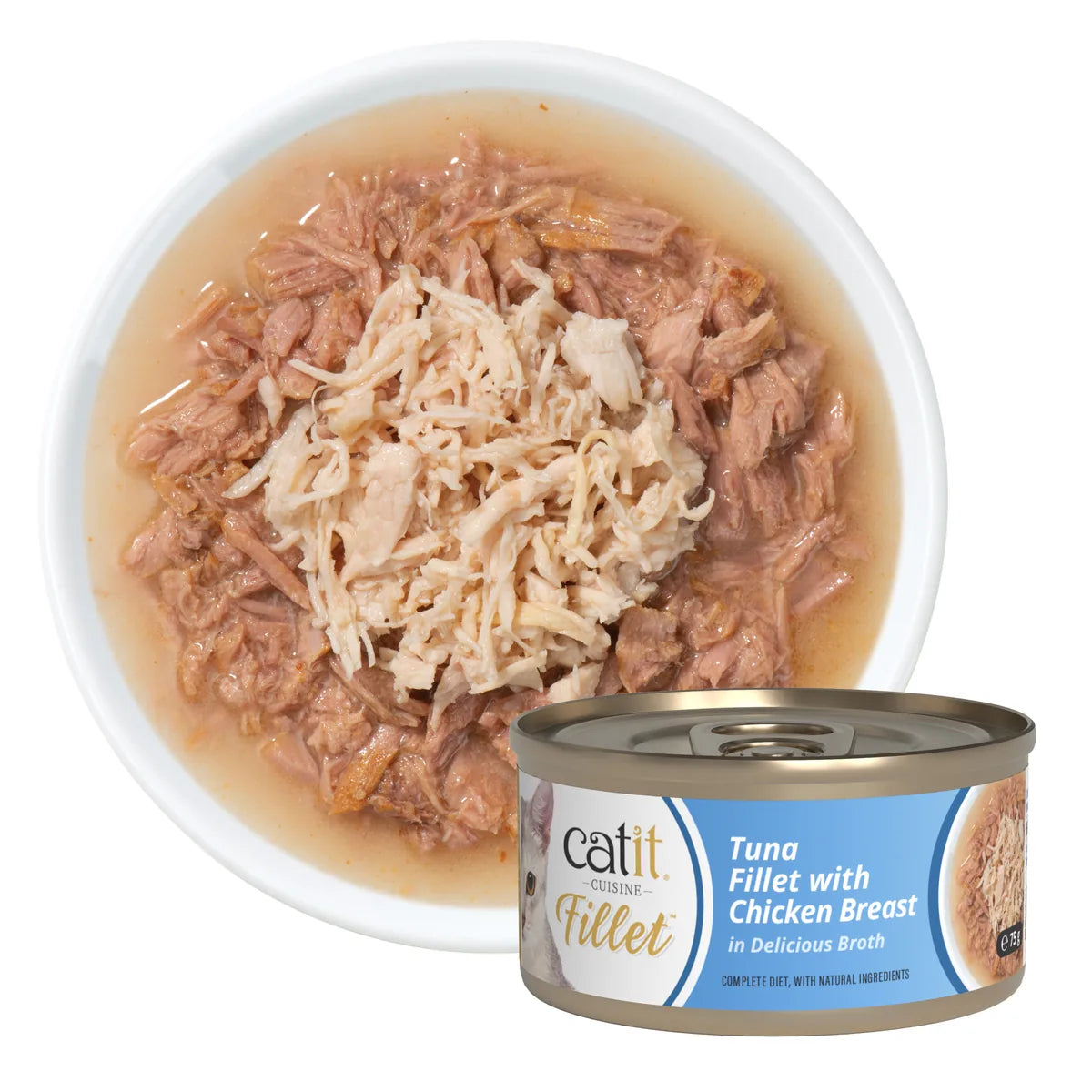 Catit Cuisine Tuna Fillet with Chicken, 12 x 75 g – 12 × 75 g additional product view 2